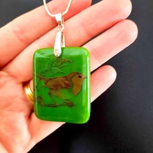 Hand-made, hand crafted fused glass jewelry